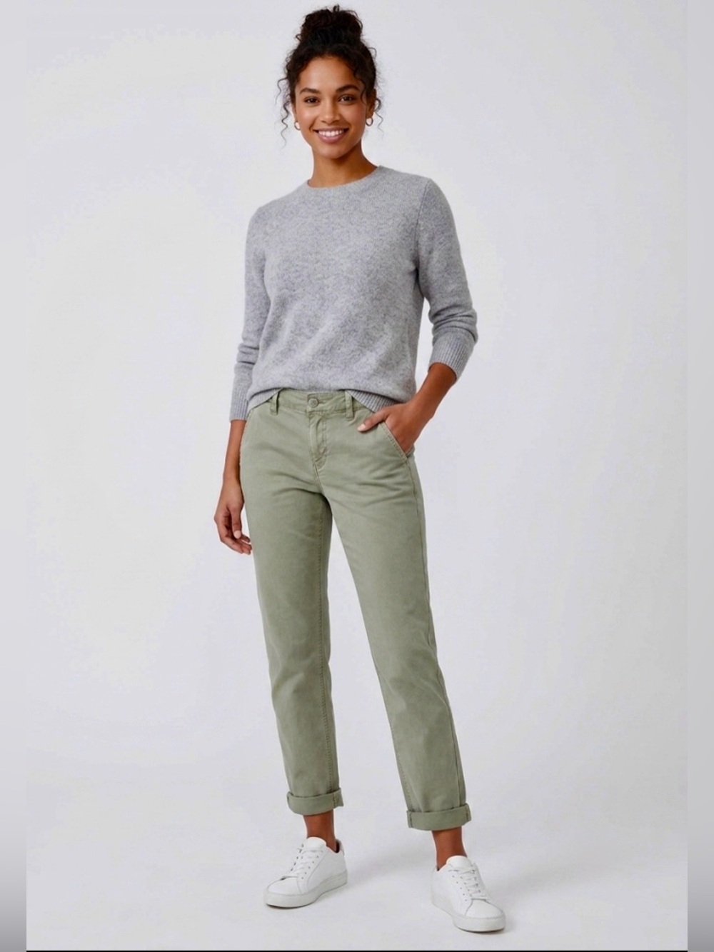 PAIGE Christy Pant Vintage Coastal Green Size 27 Tapered Utility